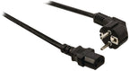 Nedis Stroomkabel - Type F (CEE 7/7) Male - IEC-320-C13 - Gehoekt - Recht - Vernikkeld - 2.00 m - Rond - PVC - Zwart - Label - afbeelding 12