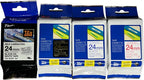 4x Originele Brother Tze tape 24mm x 8 Meter - afbeelding 1