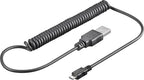 USB-Kabel - USB 2.0 - USB-A Male - USB Micro-B Male - 480 Mbps - Vernikkeld - 2.00 m - Gekruld - PVC - Zwart - Envelop - afbeelding 10