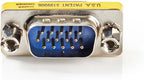 Nedis VGA-Adapter - VGA Male - VGA Male - Vernikkeld - Recht - Metaal - Metaal - Polybag - afbeelding 3