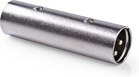 Nedis XLR-Adapter - XLR 3-Pins Male - XLR 3-Pins Male - Vernikkeld - Recht - Metaal - Zilver - 10 Stuks - Polybag - afbeelding 4