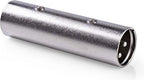 Nedis XLR-Adapter - XLR 3-Pins Male - XLR 3-Pins Male - Vernikkeld - Recht - Metaal - Zilver - 10 Stuks - Polybag - afbeelding 4