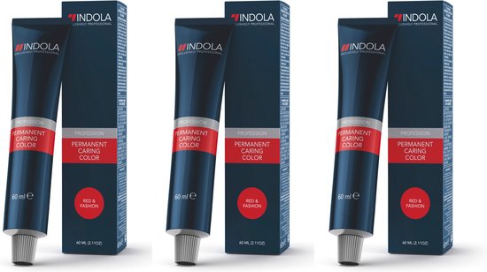 Indola Profession Permanent Caring Color Red & Fashion 60ml – 9.83 extra licht blond chocolade goud - 3 tubes - afbeelding 1
