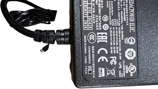 Internationale USB-C lader input 100-240 Vac Output 5V tot 20V 1.8A tot 3.0A Voor o.a Nederland, UK, VS, China, Australië etc met 4 opzetstekkers - afbeelding 4