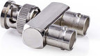 Nedis BNC-Adapter - BNC Male - 2x BNC Female - Vernikkeld - 50 Ohm - Splitter - Metaal - Zilver - 10 Stuks - Polybag - afbeelding 4