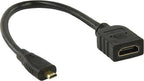 Nedis High Speed ​​HDMI-Kabel met Ethernet - HDMI Micro-Connector - HDMI Output - 4K@30Hz - 10.2 Gbps - 0.20 m - Rond - PVC - Zwart - Envelop - afbeelding 16