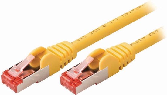 CAT6 Netwerkkabel - RJ45 Male - RJ45 Male - S/FTP - 30.0 m - Rond - LSZH - Geel - Polybag - afbeelding 5