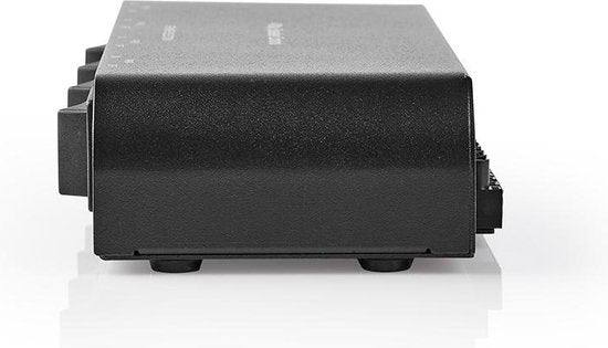 Nedis Speaker Control Box - 4-Poorts poort(en) - Terminal Schroeven - Luidspreker Impedantie: 4-16 Ohm - Maximale Belasting per Kanaal: 200 W - Aluminium - Zwart - afbeelding 2