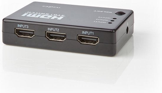 Nedis HDMI-Switch - 3 poort(en) - 3x HDMI Input - 1x HDMI Output - 1080p - 3.4 Gbps - ABS - Zwart - afbeelding 7
