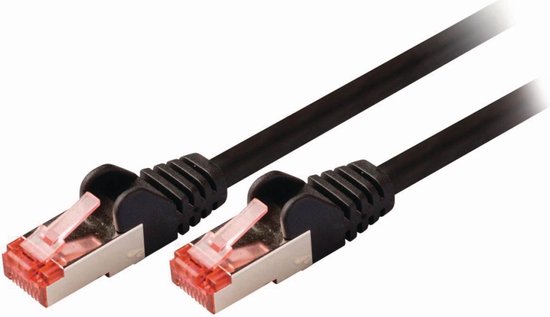 CAT6 Netwerkkabel - RJ45 Male - RJ45 Male - S/FTP - 10.0 m - Rond - LSZH - Zwart - Envelop - afbeelding 10