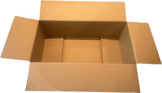 Verzenddoos / Verhuisdoos / Vouwdoos 40 stuks binnenmaat 60 cm x 30 cm x 20 cm (LxBxH) dubbele golf - afbeelding 1