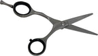 Kappersschaar Goede Kwaliteit Matzilver Rechts 5.5 inch met Stelschroef en Bewaaretui Leatherlook - afbeelding 3