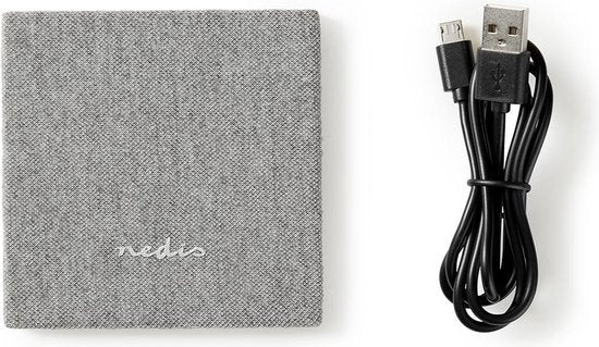 Nedis Draadloze Oplader - 5 / 10 W - 1.0 / 1.1 A - LED-indicatie in gebruik - Inclusief kabel - Micro-USB - 0.80 m - afbeelding 3