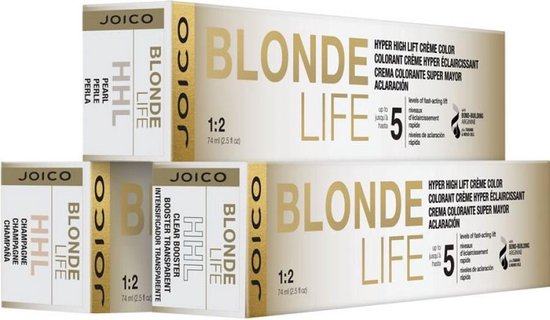 JOICO Blonde Life Clear Booster Hyper High Lift Crème Color - afbeelding 1