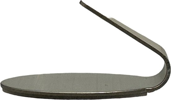 Zelfklevende Ovale Ophanghaken RVS - 12 stuks - afbeelding 2