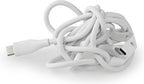 Nedis USB-Kabel - USB 2.0 - USB-C Male - USB-C Male - 60 W - 480 Mbps - Vernikkeld - 1.50 m - Rond - Silicone - Wit - Doos - afbeelding 6