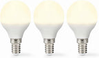 Nedis LED-Lamp E14 - G45 - 4.9 W - 470 lm - 2700 K - Warm Wit - Frosted - 3 Stuks - afbeelding 8