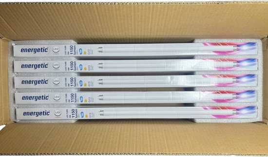 10 x Energetic T8 Led 9w Daglicht 6500K G13 60 cm - afbeelding 2