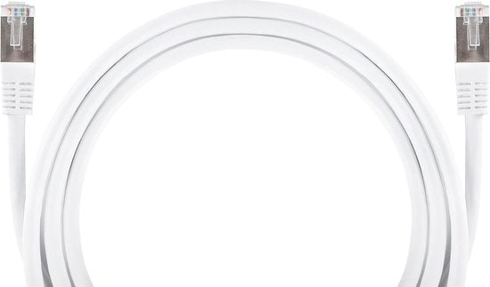 Q-Link FTP kabel CAT6 - 2RJ45 - KPN - 10 m - wit - afbeelding 1