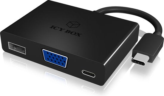 ICY BOX IB-DK4032-CPD interfacekaart/-adapter VGA - afbeelding 1
