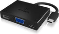 ICY BOX IB-DK4032-CPD interfacekaart/-adapter VGA - afbeelding 1