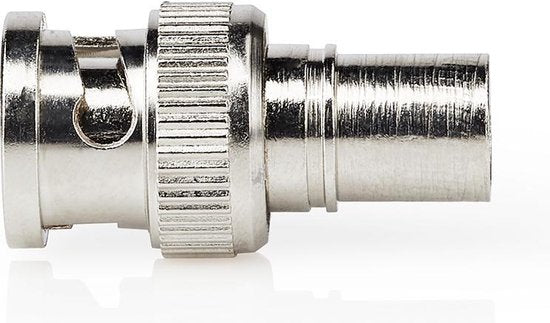 Nedis BNC-Kabelbeschermer - Recht - Male - Vernikkeld - 50 Ohm - Krimp - Diameter kabelinvoer: 7.0 mm - Staal - Zilver - 25 Stuks - Polybag - afbeelding 2