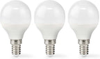 Nedis LED-Lamp E14 - G45 - 4.9 W - 470 lm - 2700 K - Warm Wit - Frosted - 3 Stuks - afbeelding 5