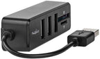 Nedis USB-Hub - 1x USB-A - 3x USB A Female - 5-Poorts poort(en) - USB 2.0 - USB Gevoed - SD & MicroSD - afbeelding 3