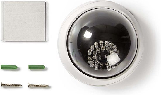 Nedis Dummy Beveiligingscamera - Dome - Batterij Gevoed - Binnen - Wit - afbeelding 8