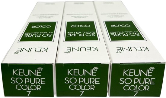 3 Stuks Keune Haarverf So Pure 7. (Middenblond) á 60 ml - afbeelding 1