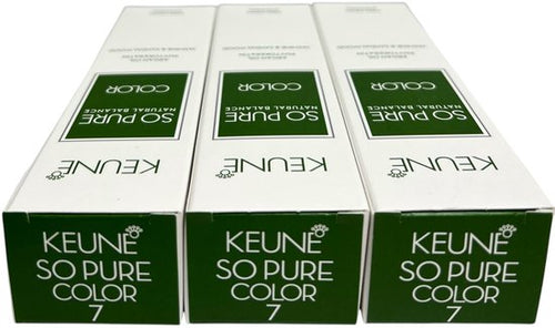 3 Stuks Keune Haarverf So Pure 7. (Middenblond) á 60 ml - afbeelding 1
