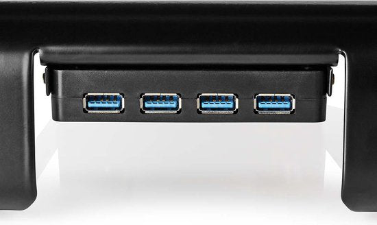 Nedis Monitorstandaard - Ergonomie: Yes - Maximaal draagvermogen: 18 kg - Universeel - USB Hub - Verstelbare hoogte: Nee - afbeelding 11