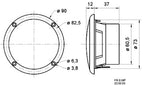 Visaton luidsprekers Full-range luidspreker zoutwaterbestendig 8 cm - afbeelding 5