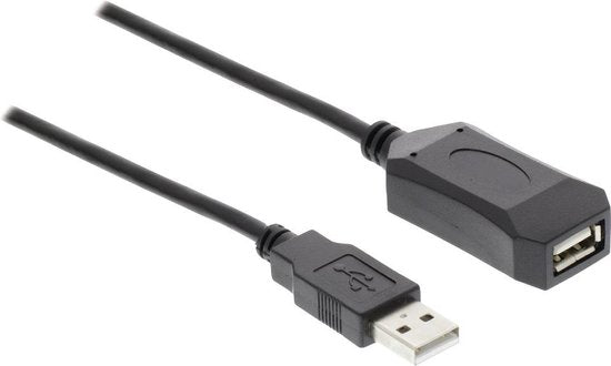 Nedis Actieve USB 2.0-Verlengkabel A F BK - afbeelding 28
