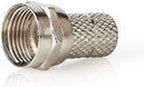 F-connector | Mannelijk | Voor 6,8mm-coaxkabels | 25 stuks | Metaal - afbeelding 31