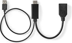 Nedis HDMI-Adapter - HDMI Connector - DisplayPort Male - Vernikkeld - Recht - PVC - Zwart - 1 Stuks - Envelop - afbeelding 5