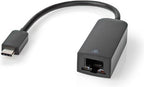 Nedis USB-netwerkadapter - USB 3.2 Gen 1 - 1000 Mbps - USB-C Male - RJ45 Female - 0.20 m - Rond - Vernikkeld - Vertind-Koper - Zwart - Envelop - afbeelding 3