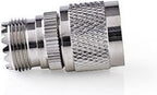 Nedis Satelliet- en Antenne-Adapter - N-Male - PL259 Female - Vernikkeld - 75 Ohm - Recht - Metaal - Zilver - 10 Stuks - Envelop - afbeelding 2