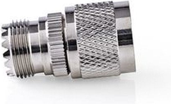Nedis Satelliet- en Antenne-Adapter - N-Male - PL259 Female - Vernikkeld - 75 Ohm - Recht - Metaal - Zilver - 10 Stuks - Envelop - afbeelding 2