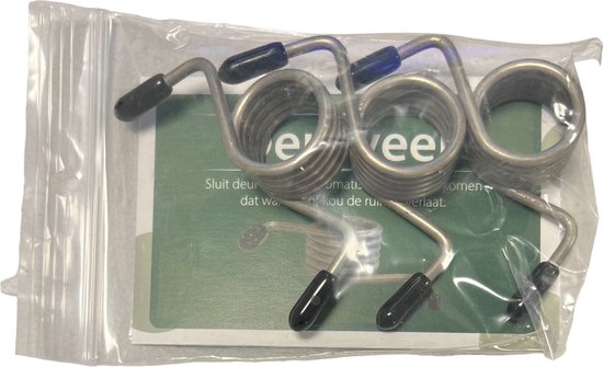 3 Stuks Deurveer/ Deurdranger RVS voor Paumelle Opdekdeur - afbeelding 1