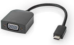 Nedis USB-C Adapter - USB 3.2 Gen 1 - USB-C Male - VGA Female 15p - 1920x1200 - 5 Gbps - 0.20 m - Rond - Vernikkeld - PVC - Zwart - Polybag - afbeelding 2