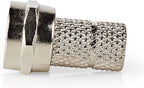 F-connector | Mannelijk | Voor 6,8mm-coaxkabels | 25 stuks | Metaal - afbeelding 26