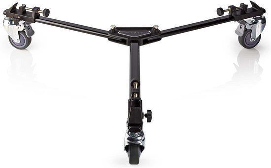 Nedis Statief-Dolly - Maximaal draagvermogen: 20.0 kg - Statief diameterbereik: 29.0 mm - Inclusief reistas - Pootvergrendelingen - Aluminium - Zwart - afbeelding 1