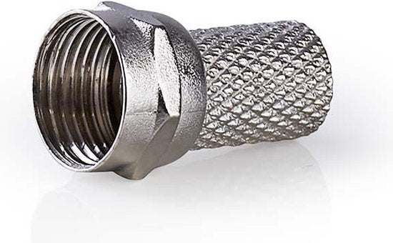 F-connector | Mannelijk | Voor 6,8mm-coaxkabels | 25 stuks | Metaal - afbeelding 51