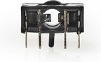 Nedis 3,5 mm Audioconnector - Gehoekt - Female - Vernikkeld - Solderen - Polyvinylchloride (PVC) - Zwart - 25 Stuks - Polybag - afbeelding 4