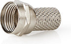 F-connector | Mannelijk | Voor 6,8mm-coaxkabels | 25 stuks | Metaal - afbeelding 19