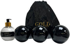 3x Gold Haircare Fiber Wax + Hand Lotion met Opbergtasje - afbeelding 1