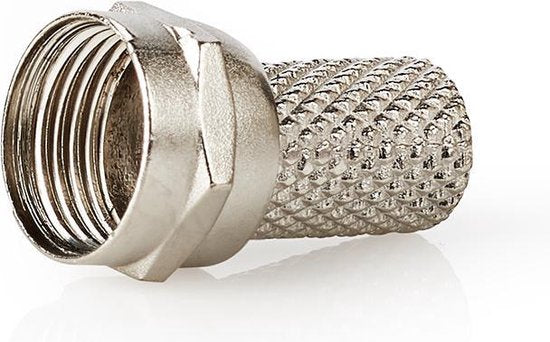 F-connector | Mannelijk | Voor 6,8mm-coaxkabels | 25 stuks | Metaal - afbeelding 4