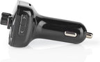 Nedis FM-Audiotransmitter voor Auto - Gefixeerd - Handsfree bellen - 1.0 " - LED-Scherm - Bluetooth - 5.0 V DC / 1.0 A / 5.0 V DC / 2.4 A - Bass boost - Google Assistant / Siri - Zwart - afbeelding 3