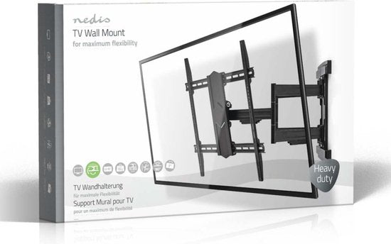 Nedis TVWM6570BK Full-motion Tv-muurbeugel 37 - 90" Max. 70 Kg 6 Scharnierpunten - afbeelding 6